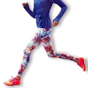 Athleta Hypersonic Sonar Tight Ember Orange Full Length